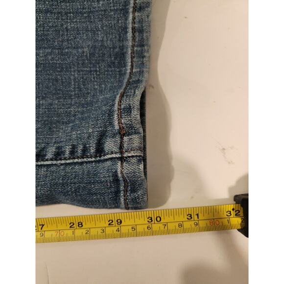 Levi's 505 Jeans Womens 12 M Blue Straight Red Tab Whiskers - Picture 9 of 9